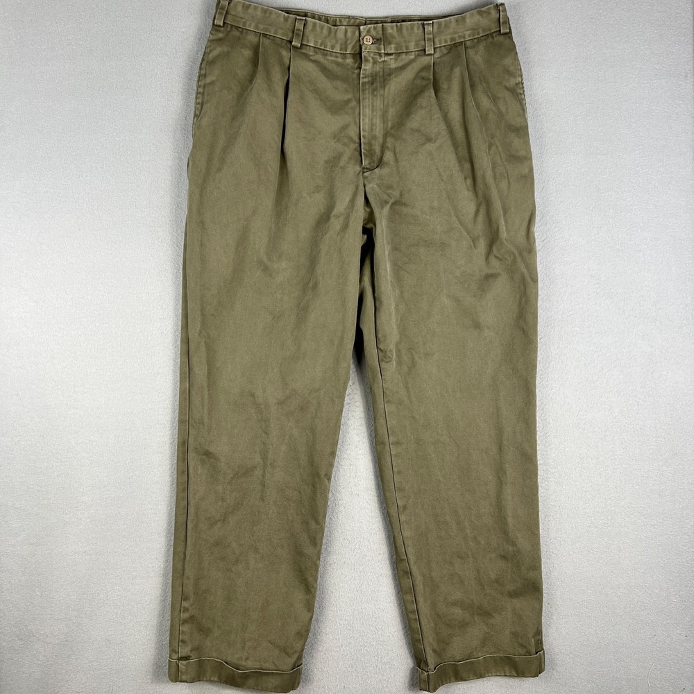 Bills Khakis Bullard Field Pants Mens 40 Fit 38x31.5 Double Pleated Durable M2P